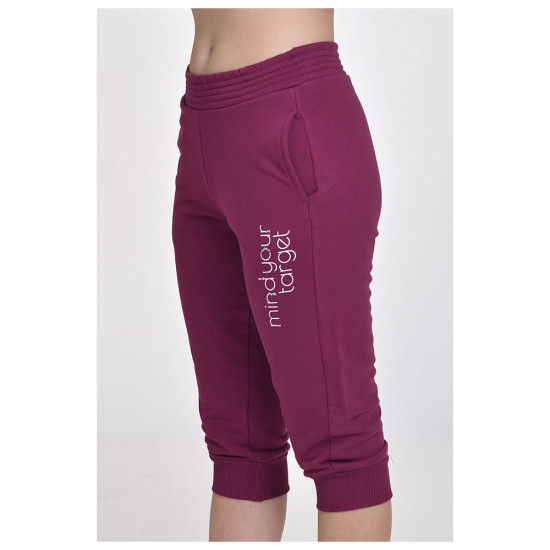 Target Γυναικείο παντελόνι φόρμας Capri Cuffed Pants French Terry "Mind" Target Γυναικείο παντελόνι φόρμας Capri Cuffed Pants French Terry "Mind"